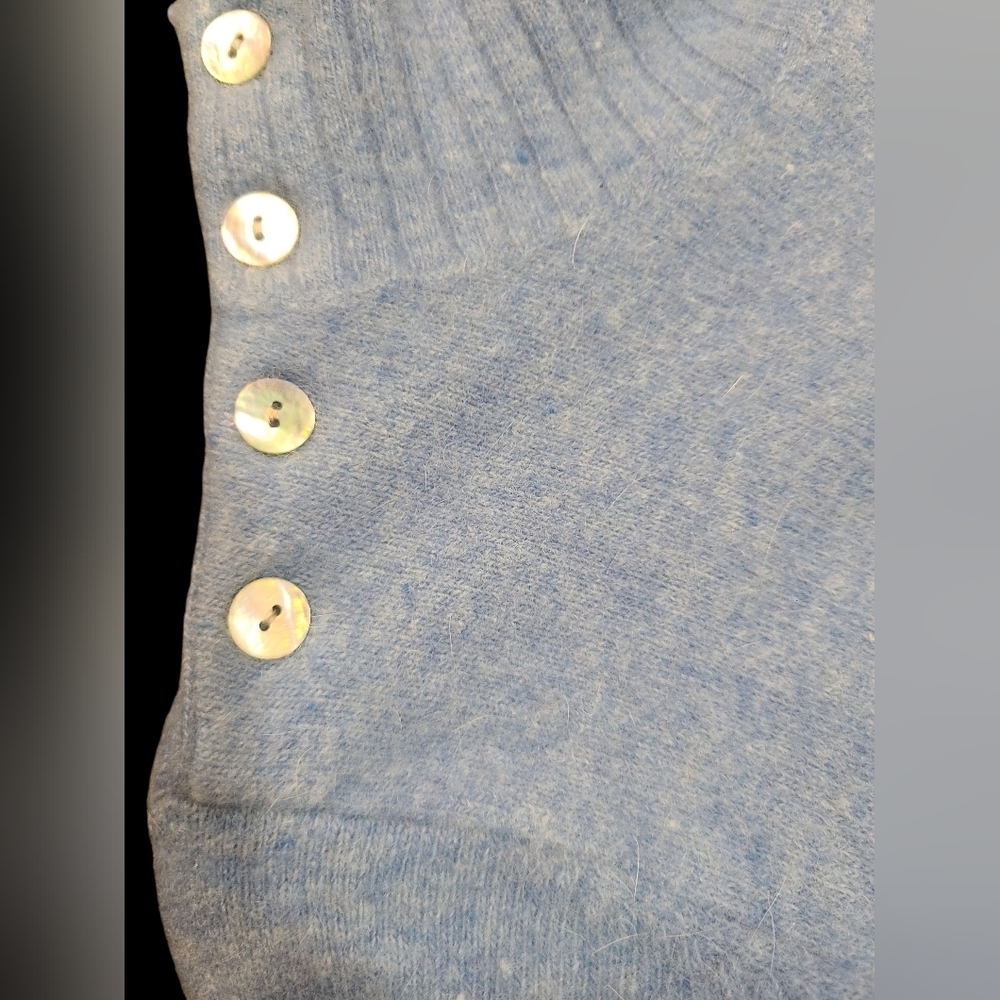 Cousin Johnny For Marshall Fields Wool And Angora Blue Women's Sweater Size M - Picture 2 of 3